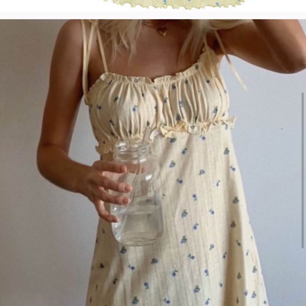 FL&L Yellow floral slip